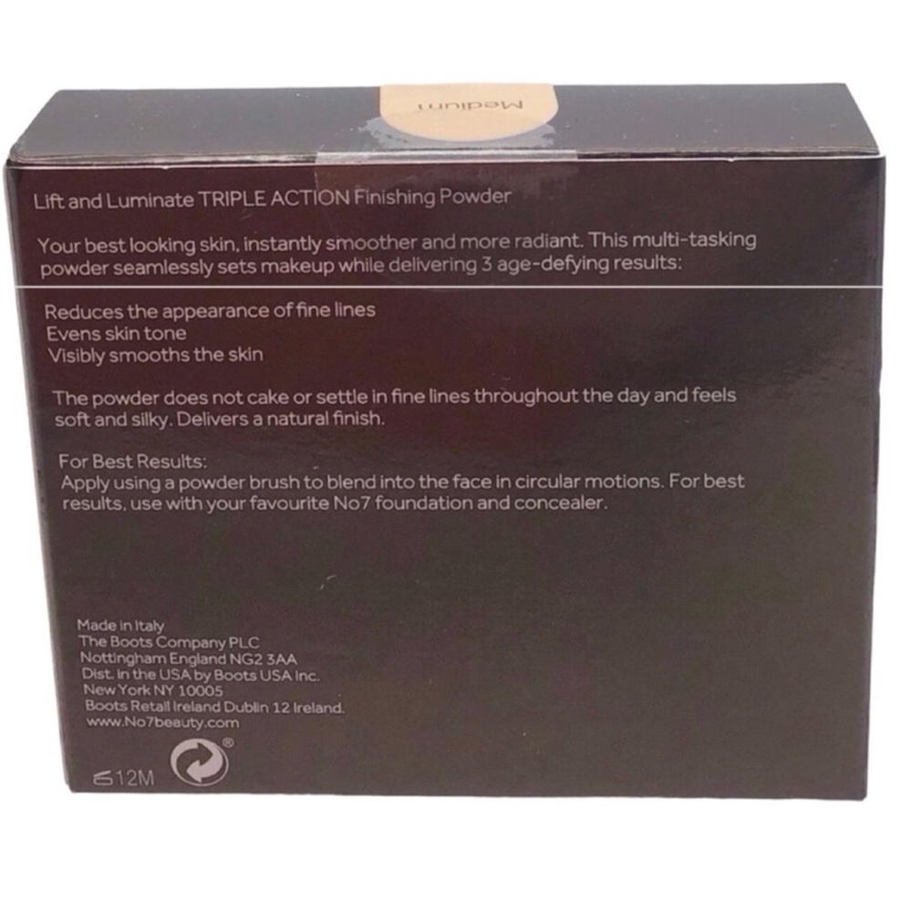 No. 7 Lift & Luminate Triple Action Finishing Powder, (Medium) (NWT) - Picture 4 of 6